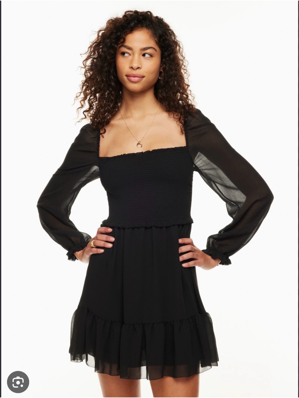 ARITZIA TEMPEST STYLE BLACK MINI DRESS